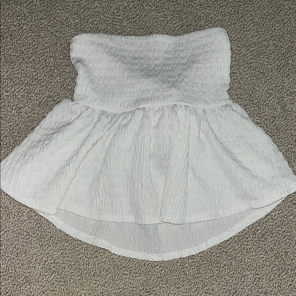 Forever 21 White Strapless Top
